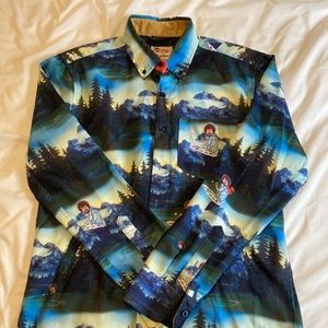 RSVLT Bob Ross Flannel, Men Medium